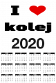 Kalendarz 2020 "I love kolej"