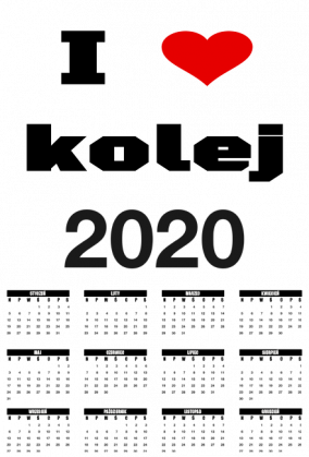 Kalendarz 2020 "I love kolej"