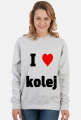Bluzka damska "I love kolej"