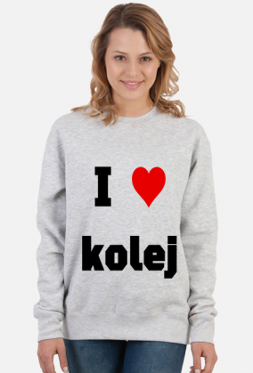 Bluzka damska "I love kolej"