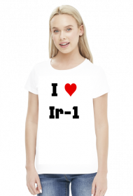 Koszulka damska "I love Ir-1"