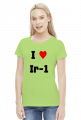 Koszulka damska "I love Ir-1"