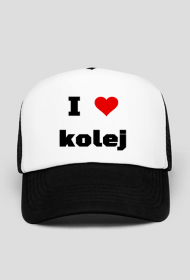 Czapka z daszkiem "I love kolej"