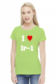 Koszulka damska "I love Ir-1"