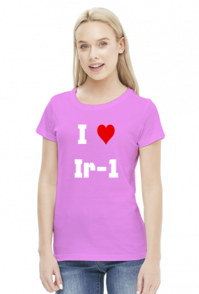 Koszulka damska "I love Ir-1"