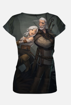 Koszulka Damska Fantasy Geralt i Ciri - Limited Edition
