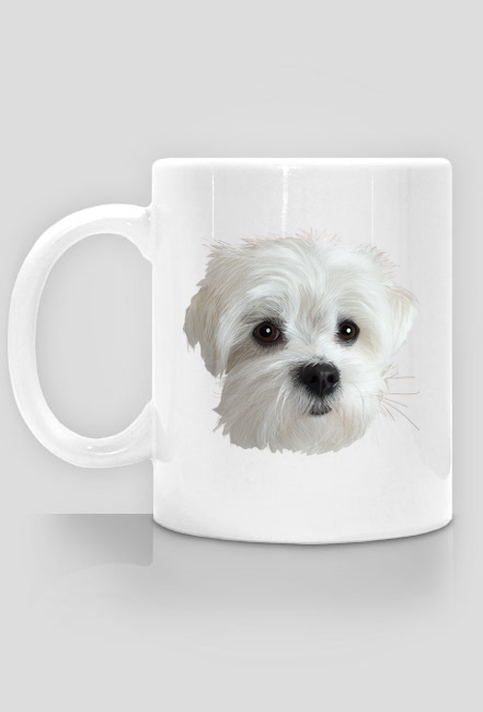 Maltańczyk Kubek z Twoim Psem