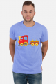 Koszulka męska "Kolorowa lokomotywa"