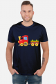Koszulka męska "Kolorowa lokomotywa"