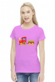 Koszulka damska "Kolorowa lokomotywa"