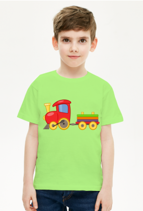 Koszulka dziecięca "Kolorowa lokomotywa"