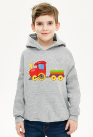Bluza dziecięca z kapturem "Kolorowa lokomotywa"