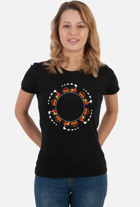 Koszulka damska "Kolorowe parowozy"