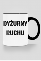 Kubek z kolorowym uchem "Dyżurny ruchu"