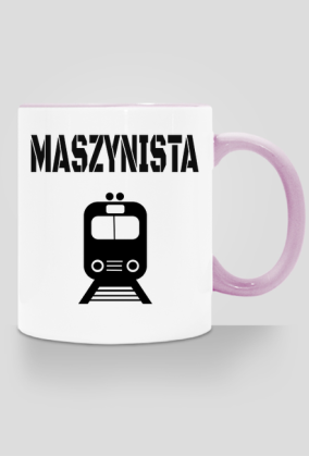 Kubek z kolorowym uchem "Maszynista"