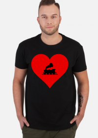 Koszulka męska "Kocham kolej"