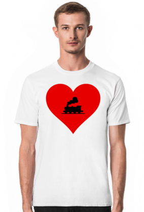 Koszulka męska "Kocham kolej"