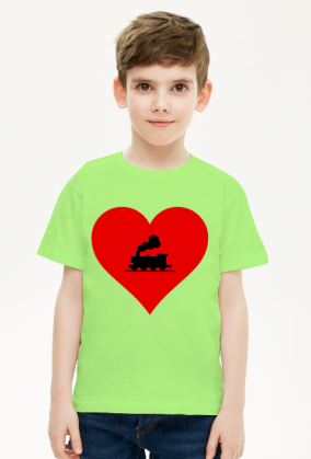 Koszulka dziecięca "Kocham kolej"