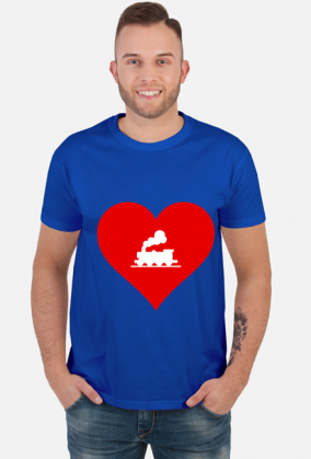 Koszulka męska "Kocham kolej 2"