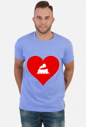 Koszulka męska "Kocham kolej 2"