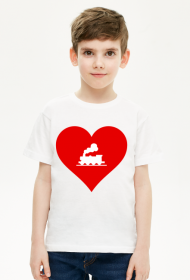 Koszulka dziecięca "Kocham kolej 2"