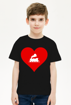 Koszulka dziecięca "Kocham kolej 2"