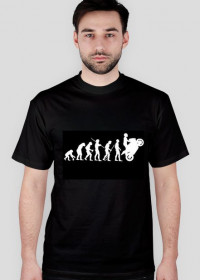 Koszulka Moto Ewolucja Czarna Męska