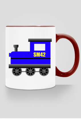 Kubek z kolorowym uchem "SM42"