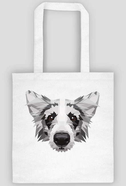 Border collie geometryczny torba z Twoim Psem