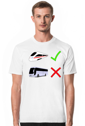 Koszulka męska "Wybieram pociąg"