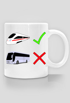 Kubek "Wybieram pociąg"