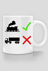 Kubek "Pociąg tak, tiry nie"