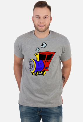 Koszulka męska "Wesoła lokomotywa"