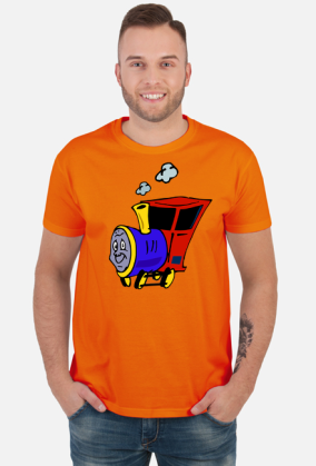 Koszulka męska "Wesoła lokomotywa"