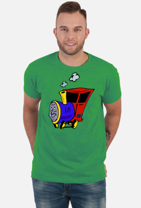 Koszulka męska "Wesoła lokomotywa"