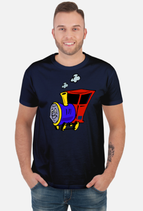 Koszulka męska "Wesoła lokomotywa"