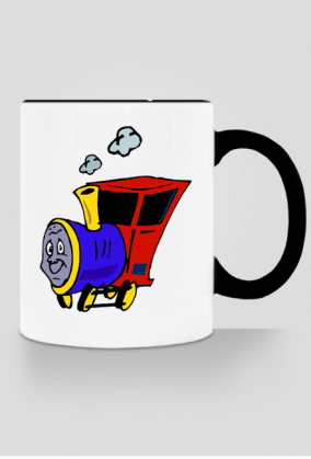 Kubek z kolorowym uchem "Wesoła lokomotywa"