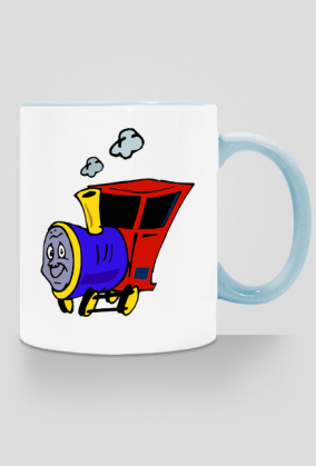 Kubek z kolorowym uchem "Wesoła lokomotywa"