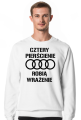 Cztery pierścienie bluza biel