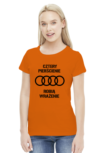 Cztery pierścienie koszulka women kolor