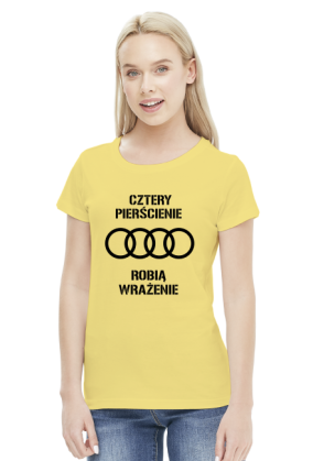 Cztery pierścienie koszulka women kolor