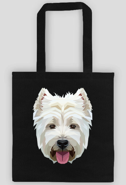 West Highland White Terrier geometryczny torba z Twoim Zwierzakiem