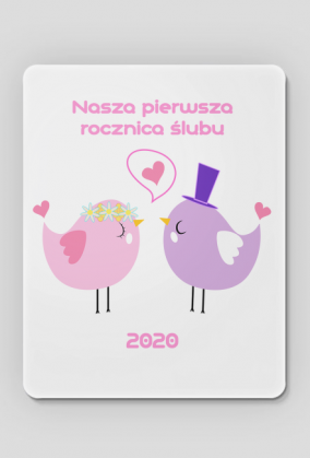 Podkładka pod myszkę na rocznicę ślubu