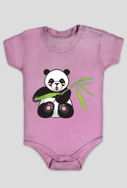 Body bawełniane z pandą