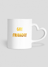 Kubek przyjazny gejom złoty napis Gay Friendly
