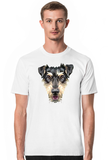 Jagdterrier koszulka z Twoim psem męska