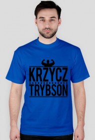 Koszulka "Krzycz Trybson"- męska niebieska