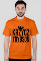 Koszulka "Krzycz Trybson"- męska pomarańczowa