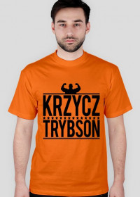 Koszulka "Krzycz Trybson"- męska pomarańczowa