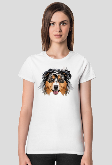 Australian Shepherd Koszulka damska  z twoim psem
